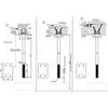 Gessi 316 Meccanica 54224#239 Смеситель для раковины потолочный, электронный, внешняя часть, цвет Steel Brushed