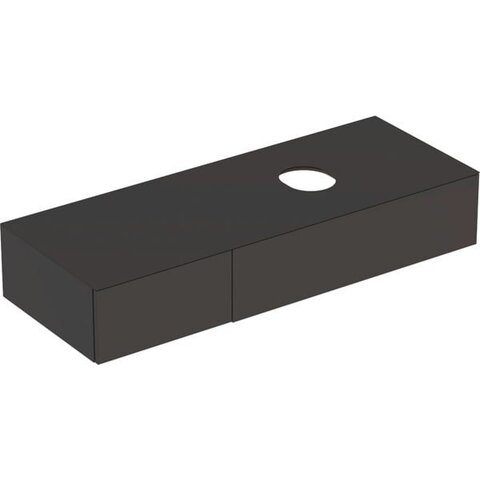 Geberit VariForm 501.178.00.1 Тумба под раковину, 135x23.5x51см, темно-серый / лакированный матовый, темно-серый / матовый