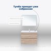 Aquanet 344149 Тумба Нота new 100 напольная 2ящ. цв.дуб светлый (344149)