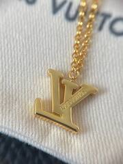 Колье цепочка двухрядная LV коллекция Gram подвесками, lux