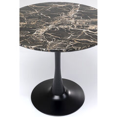 Стол Schickeria Marbleprint Black Ø80 см