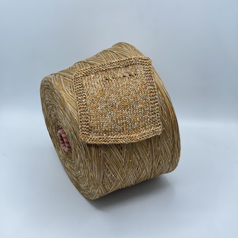 Авторская смотка, 216м, Лен, Полиэстер(пайетка), Хлопок, Мультиколор, 41205