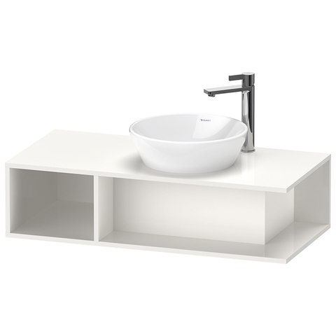 Duravit D-Neo DE493902222 Тумбочка подвесная компакт, 260x1000x480 мм, 1 открытое отделение на левой стороне, цвет: белый высокоглянцевый