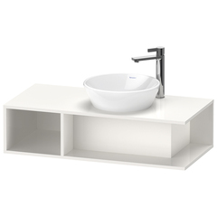 Duravit D-Neo DE493902222 Тумбочка подвесная компакт, 260x1000x480 мм, 1 открытое отделение на левой стороне, цвет: белый высокоглянцевый фото