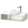Duravit D-Neo DE493902222 Тумбочка подвесная компакт, 260x1000x480 мм, 1 открытое отделение на левой стороне, цвет: белый высокоглянцевый