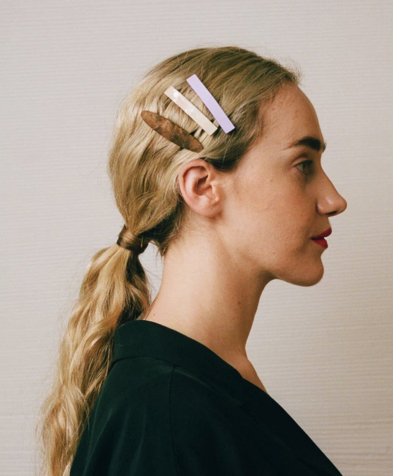 Заколка Bar Hair Clip mini перламутр