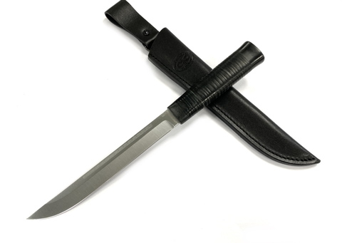 Нож Бурятский средний, 95х18, кожа, АИР Златоуст