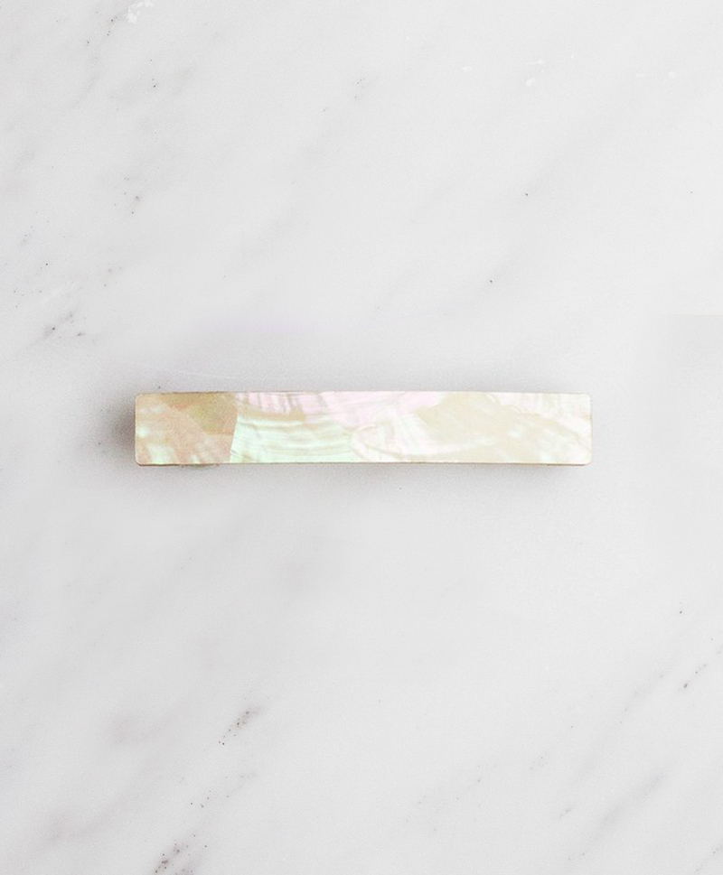 Заколка Bar Hair Clip mini перламутр