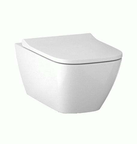 Geberit Smyle Square 500.379.01.1 Подвесной унитаз, с укороченным вылетом, закрытая форма, Rimfree