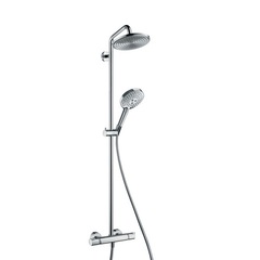 Hansgrohe Raindance S 27116000 Душевая система внешнего монтажа с термостатом 121,2 см с верхней лейкой 24х24 см фото