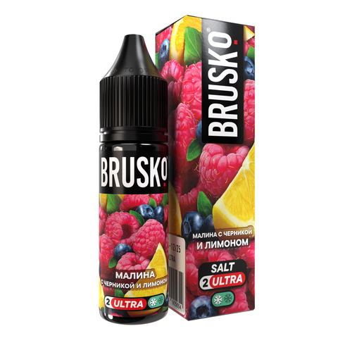 Жидкость BRUSKO Salt (Chubby) 2% ULTRA 35 ml - Малина с черникой и лимоном