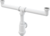 Alcaplast A448-DN50/40 Сифон для сдвоенной мойки с накидными гайками 6/4"