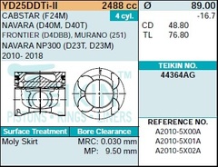 Поршень двигателя TEIKIN 44364AG STD (4шт/упак)
