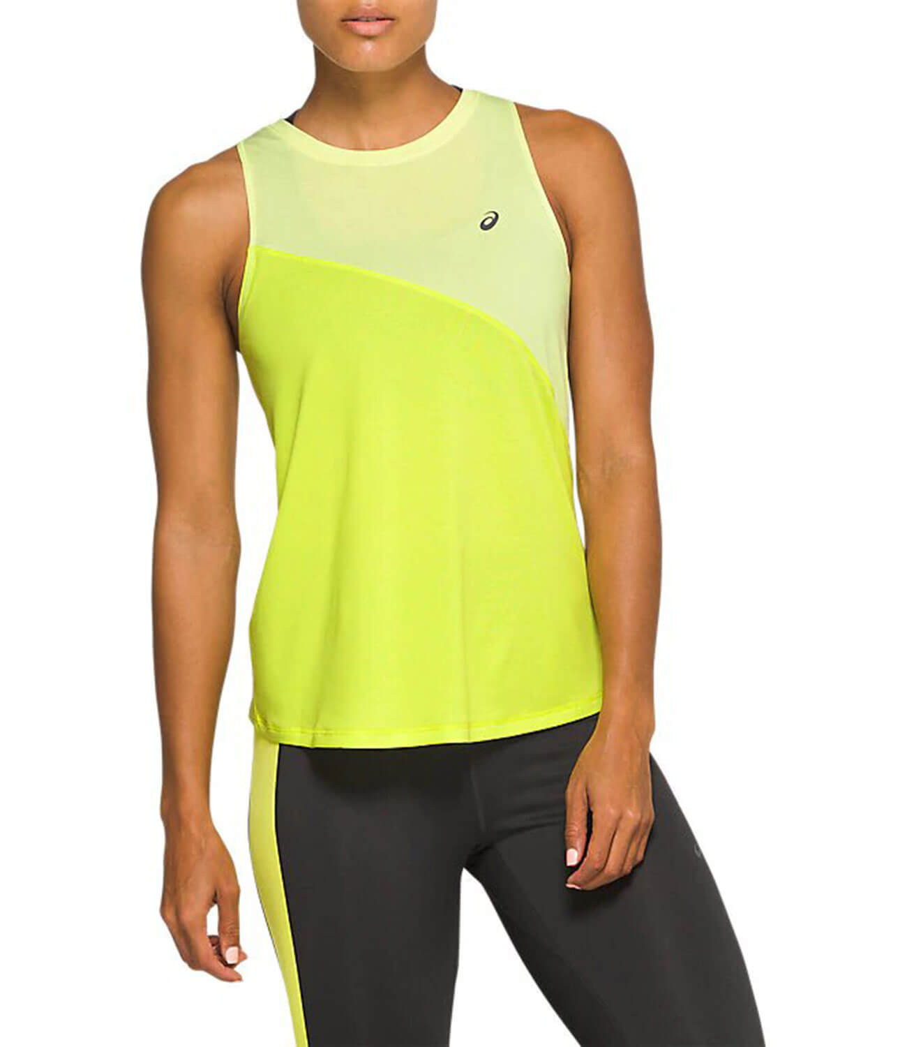 Asics Tokio Tank майка для бега женская желтая
