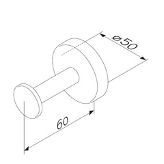 Крючок для халата AM.PM INSPIRE 2.0 - A50A35800