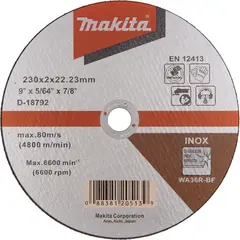 Отрезной диск по металлу WA36R 230x2 мм Makita D-18792