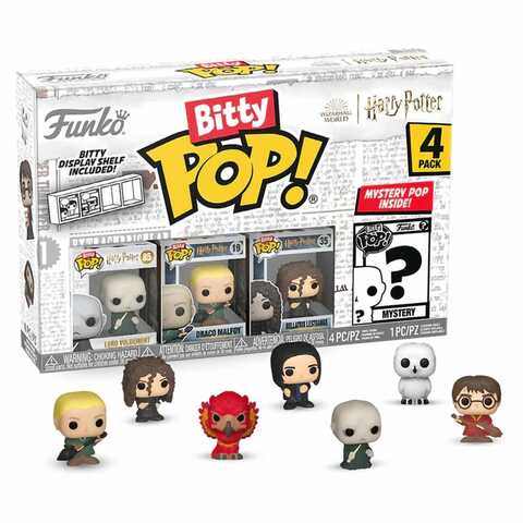 Funko Bitty POP! Harry Potter S4 (Voldemort + Draco + Bellatrix + Mystery) 4PK