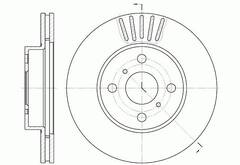 Диск тормозной вентилируемый G-brake  GR-02783
