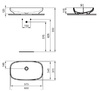 Ideal Standard i.life B T508701 Раковина-чаша 60 см без отверстия под смеситель, без отверстия перелива