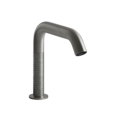 Gessi 316 Meccanica 54281#239 Смеситель для раковины, электронный, с кран-фильтром для регулировки температ и напора воды, выс излива 150 мм, цвет Steel Brushed фото