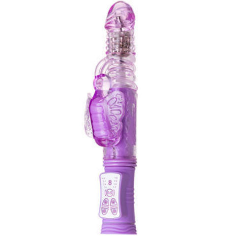 Toyfa A-Toys Hi-Tech Vibrator, вибратор-ротатор пульсатор, фиолетовый