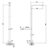 Gessi Rettangolo K 20399#031 Встраиваемая часть напольного излива для ванны (только для #20396)