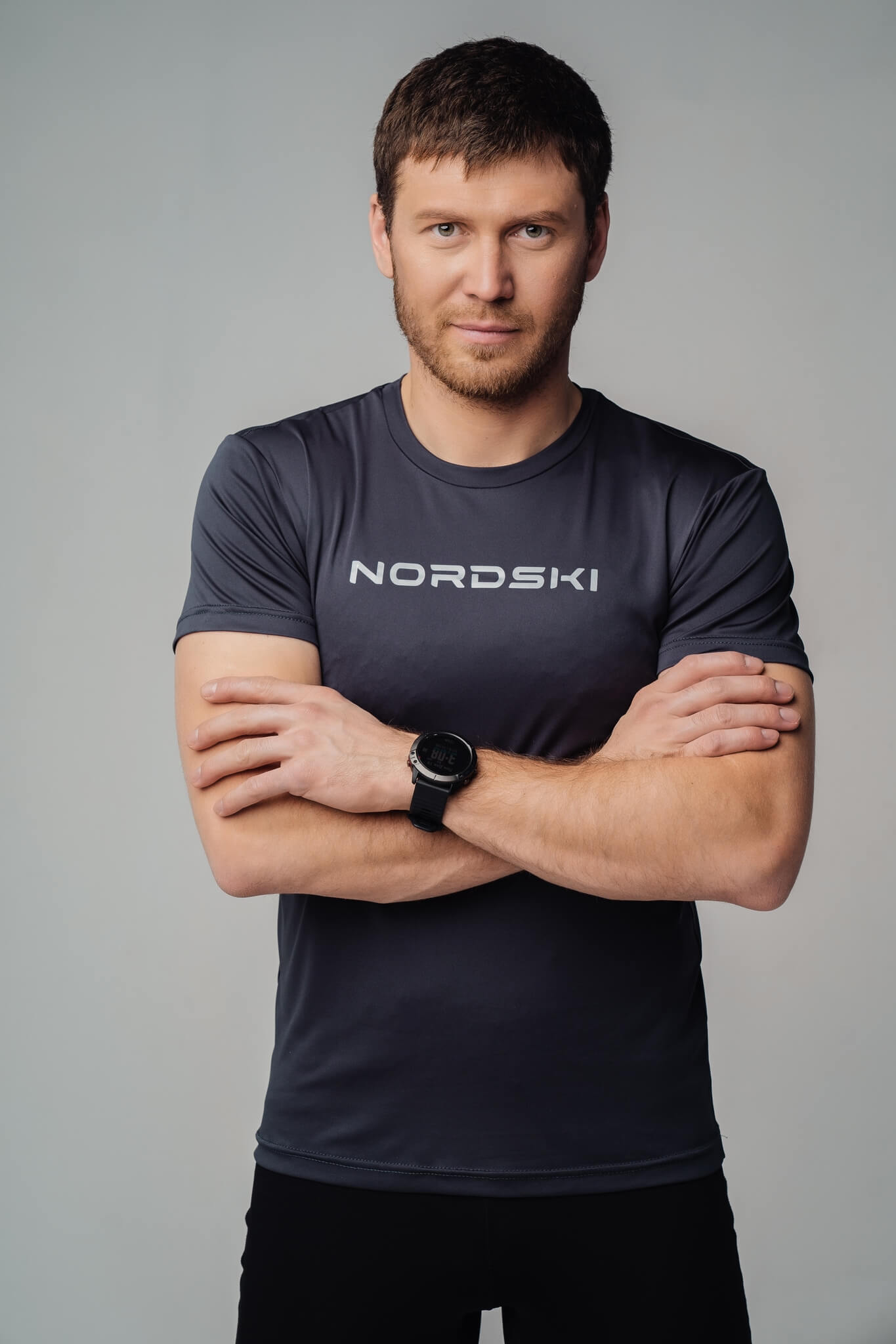 Nordski Logo футболка мужская graphite