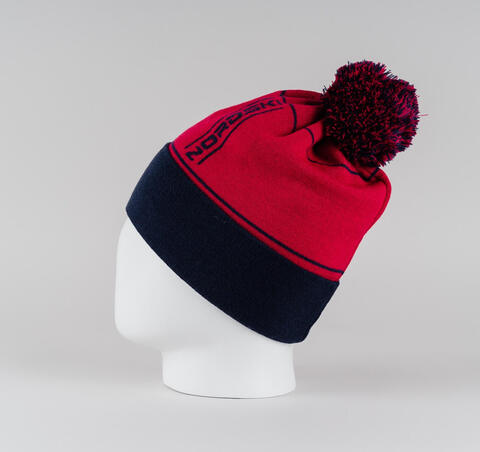 Вязаная шапка с ветрозащитой Nordski Arctic WS raspberry