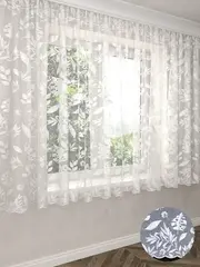 Тюль на кухню короткая 180х300 см