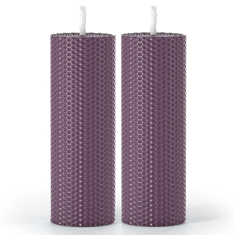 Набор из 2 натуральных свечей SCANDYLAB Honey Mix Dark violet