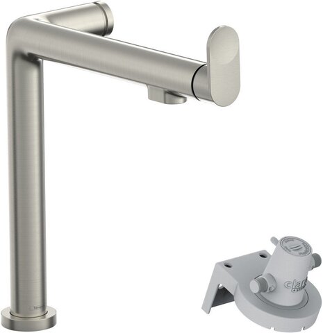 Hansgrohe Aqittura M91 76804800 Смеситель для кухни высокий с фильтрацией воды (нержавеющая сталь)