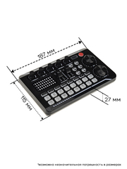 Звуковая карта F998 Live Sound эффектами для караоке, TikTok, YouTube, прямых трансляций, записи игр
