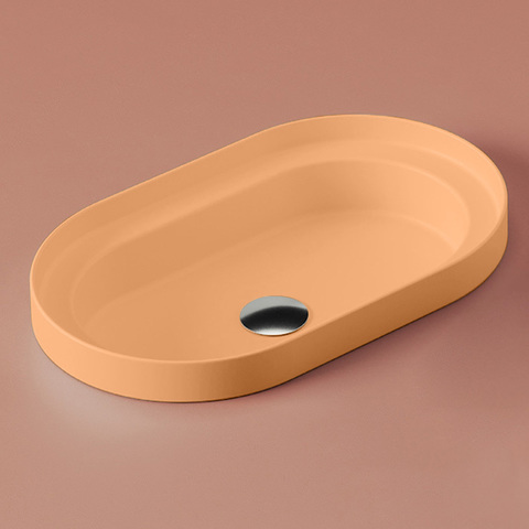 ArtCeram Fuori Scala TFL033 13 00 Раковина встраиваемая, 58.3x36.3, цвет: оранжевый