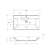 BelBagno BB800/450-LV-MR-FT Раковина из литьевого мрамора, цвет: белый