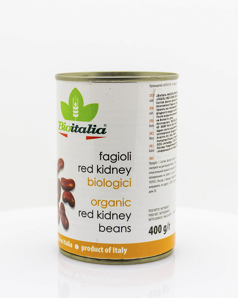Фасоль красная Bioitalia консервированная 400 г