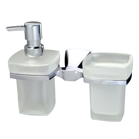 WasserKRAFT Wern K-2589 Держатель стакана и дозатора, цвет: хром