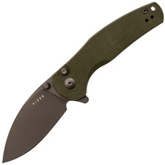 Фото Складной нож Kizer Mini Grouper, сталь D2, рукоять G10, зеленый