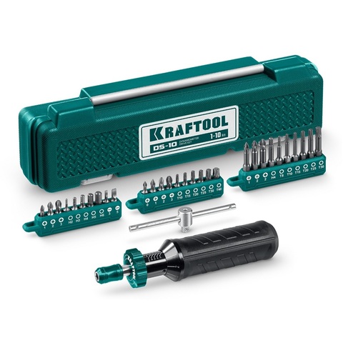KRAFTOOL DS-10 1-10 Нм, динамометрическая отвертка (64037)