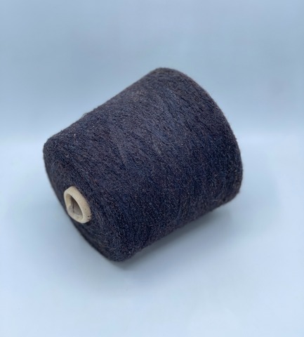 Бобинная пряжа, Chaski b15, 1450м. 80% Беби альпака, 20% Нейлон,Коричнево-синий,неоднотонный(601/750), 37444