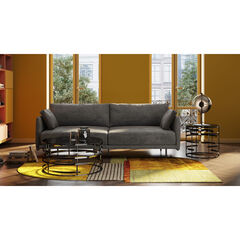Диван трехместный Edna 3-Seater Brown 245 см