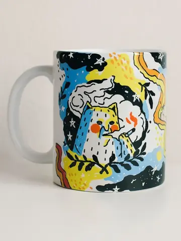 Кружка «Котик с сижкой new» ШКЯ