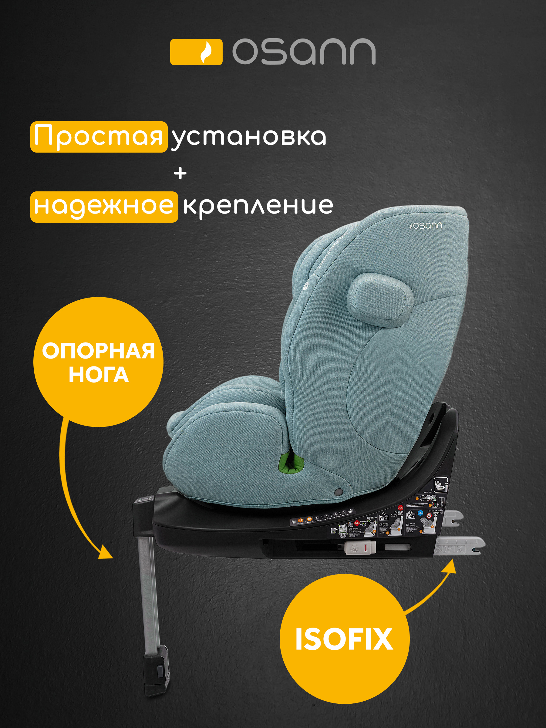 Детское автокресло Osann One360 SL Sky
