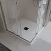BelBagno TRAY-MR-UNO-A-90-35-W-NO Поддон из искусственного мрамора в комплекте с сифоном с чёрной матовой декоративной накладкой