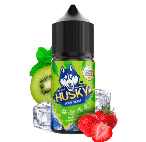Жидкость HUSKY IMPORT MALAYSIAN SALT (20MG STRONG) 30 ml - Sour Beast (Киви, клубника и перечная мята)