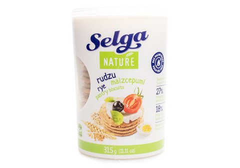 Ржаное хлебное печенье "Selga Nature", 315г