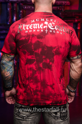Xtreme Couture | Футболка мужская EYE FOR AN EYE X1796 от Affliction спина на модели