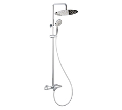Bravat Waterfall SS F639114C-A5-RUS Душевая система с термостатом и изливом на ванну, хром фото