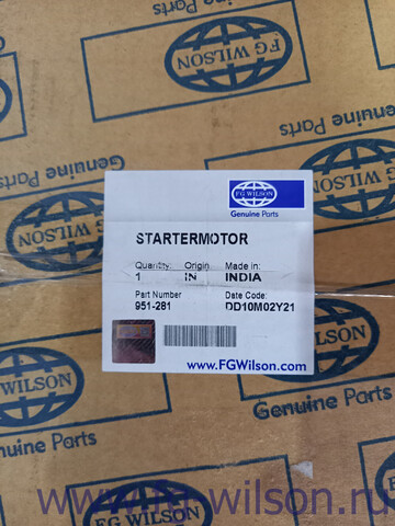 Стартер, оригинал / STARTER MOTOR АРТ: 951-281