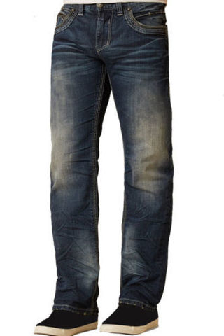 Affliction | Джинсы мужские Blake Fleur Frisco 110RS203 левый бок