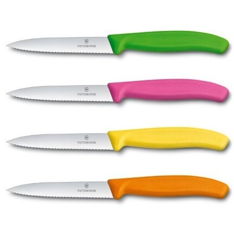 Нож Victorinox с волнистым лезвием, зелёный (6.7736.L4)